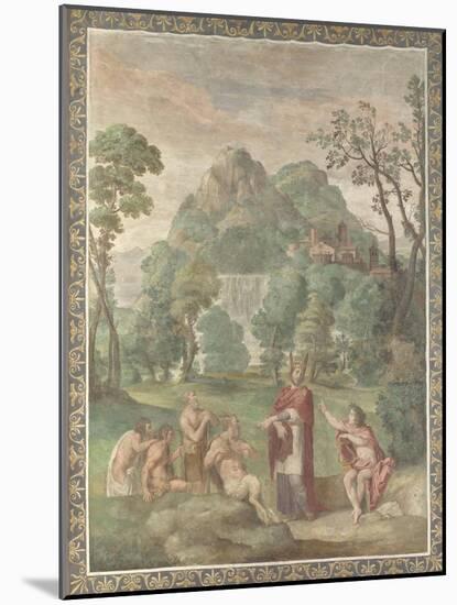 The Judgement of Midas, 1616-18-Domenichino-Mounted Giclee Print