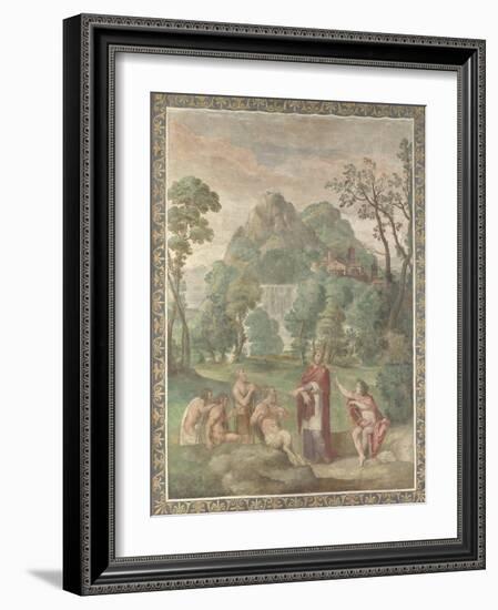 The Judgement of Midas, 1616-18-Domenichino-Framed Giclee Print