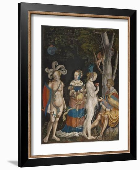 The Judgement of Paris, 1517-18-Niklaus Manuel Deutsch-Framed Giclee Print