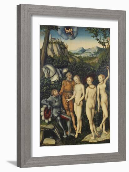 The Judgement of Paris, 1528-Lucas Cranach the Elder-Framed Giclee Print