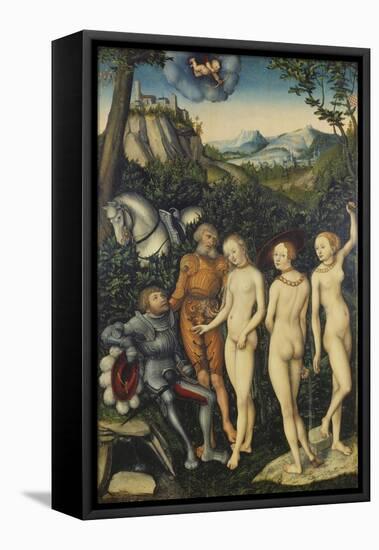 The Judgement of Paris, 1528-Lucas Cranach the Elder-Framed Premier Image Canvas