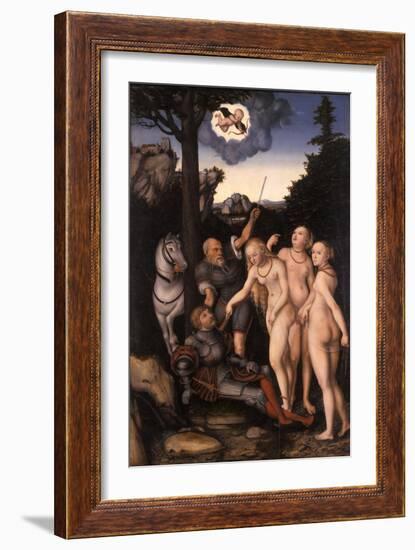 The Judgement of Paris, 1540-46-Lucas Cranach the Elder-Framed Giclee Print