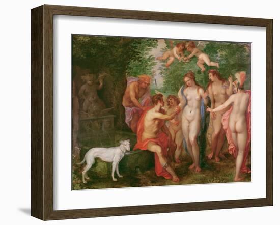 The Judgement of Paris, 1608 (Oil on Canvas)-Hendrik van the Elder Balen-Framed Giclee Print