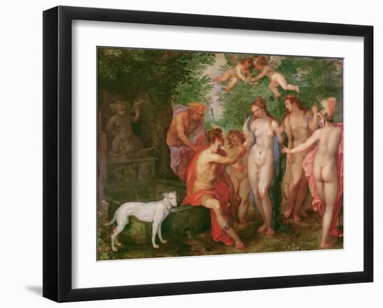 The Judgement of Paris, 1608 (Oil on Canvas)-Hendrik van the Elder Balen-Framed Giclee Print