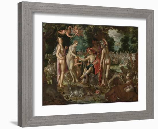 The Judgement of Paris, 1615-Joachim Wtewael-Framed Giclee Print