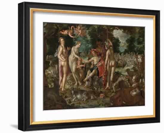 The Judgement of Paris, 1615-Joachim Wtewael-Framed Giclee Print