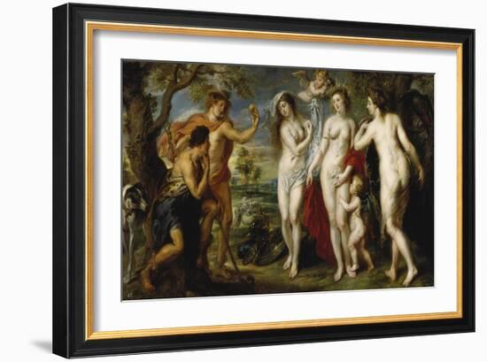 The Judgement of Paris, 1638/39-Peter Paul Rubens-Framed Giclee Print