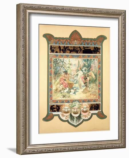 The Judgement of Paris, 1895-Alphonse Mucha-Framed Giclee Print