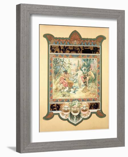 The Judgement of Paris, 1895-Alphonse Mucha-Framed Giclee Print