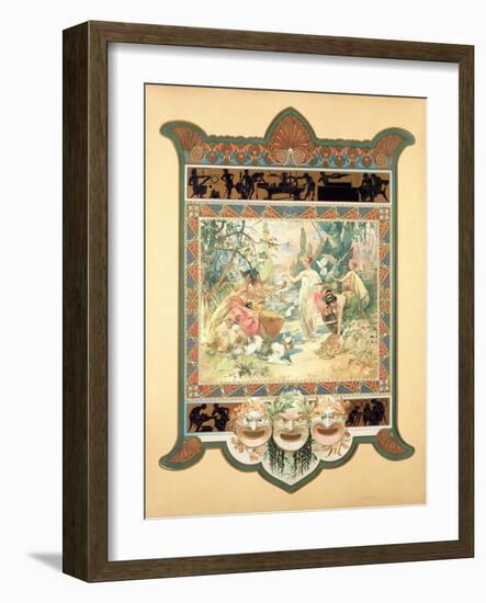 The Judgement of Paris, 1895-Alphonse Mucha-Framed Giclee Print