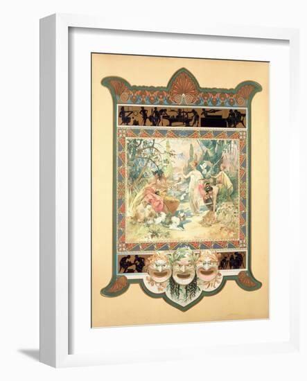 The Judgement of Paris, 1895-Alphonse Mucha-Framed Giclee Print