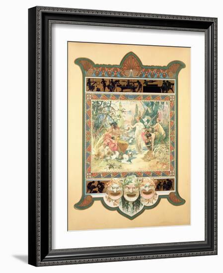 The Judgement of Paris, 1895-Alphonse Mucha-Framed Giclee Print