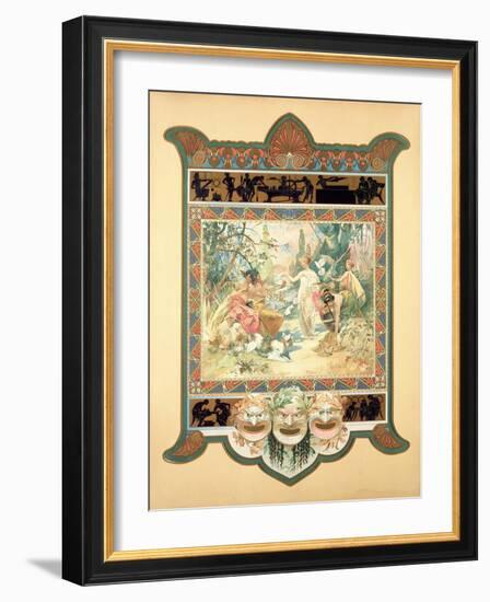 The Judgement of Paris, 1895-Alphonse Mucha-Framed Giclee Print