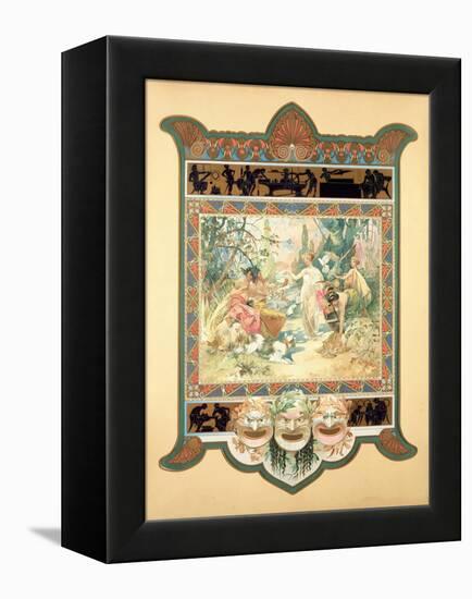 The Judgement of Paris, 1895-Alphonse Mucha-Framed Premier Image Canvas