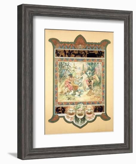 The Judgement of Paris, 1895-Alphonse Mucha-Framed Giclee Print