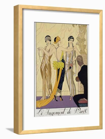 The Judgement of Paris, 1920-30-Georges Barbier-Framed Giclee Print