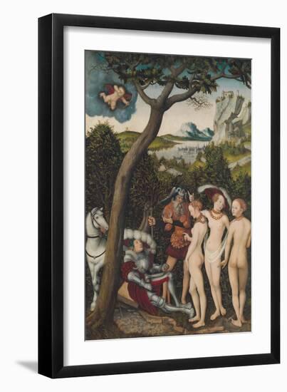 The Judgement of Paris, c.1528-Lucas Cranach the Elder-Framed Premium Giclee Print