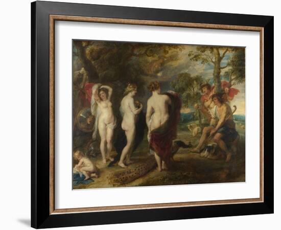 The Judgement of Paris, C. 1635-Peter Paul Rubens-Framed Giclee Print