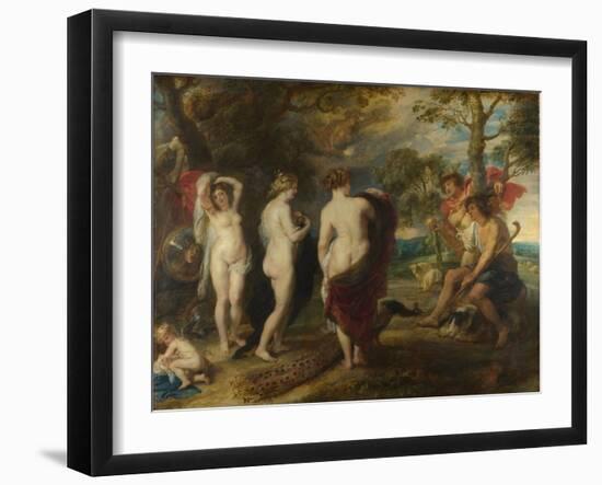 The Judgement of Paris, C. 1635-Peter Paul Rubens-Framed Giclee Print