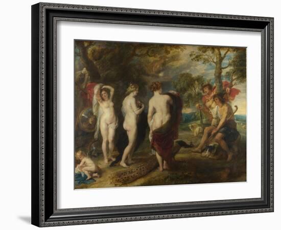 The Judgement of Paris, C. 1635-Peter Paul Rubens-Framed Giclee Print