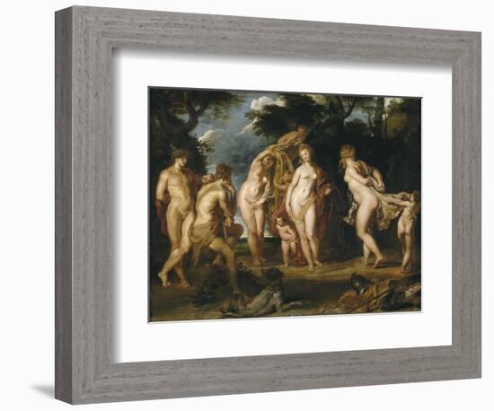 The Judgement of Paris, Ca 1606-Peter Paul Rubens-Framed Giclee Print