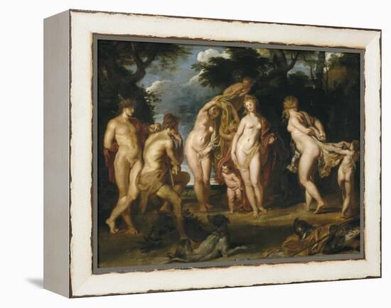 The Judgement of Paris, Ca 1606-Peter Paul Rubens-Framed Premier Image Canvas