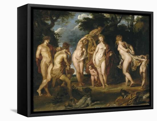 The Judgement of Paris, Ca 1606-Peter Paul Rubens-Framed Premier Image Canvas