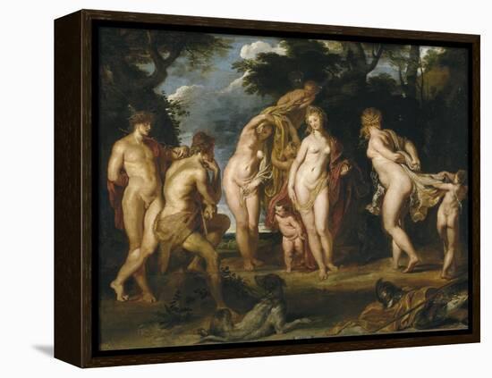 The Judgement of Paris, Ca 1606-Peter Paul Rubens-Framed Premier Image Canvas