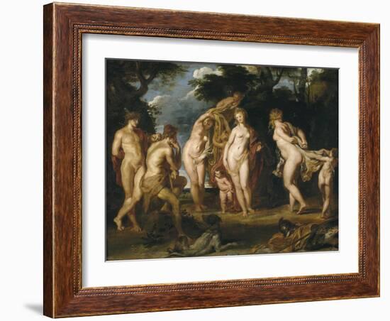 The Judgement of Paris, Ca 1606-Peter Paul Rubens-Framed Giclee Print