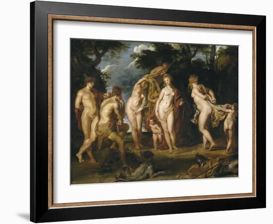 The Judgement of Paris, Ca 1606-Peter Paul Rubens-Framed Giclee Print