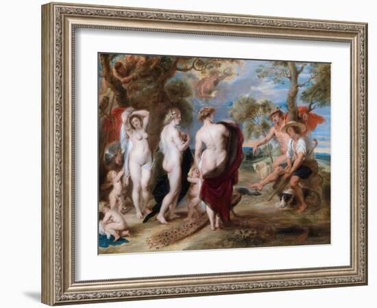 The Judgement of Paris-Peter Paul Rubens-Framed Giclee Print