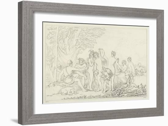 The Judgement of Paris-William Etty-Framed Giclee Print