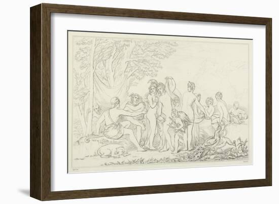 The Judgement of Paris-William Etty-Framed Giclee Print