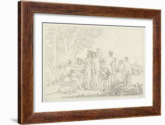 The Judgement of Paris-William Etty-Framed Giclee Print