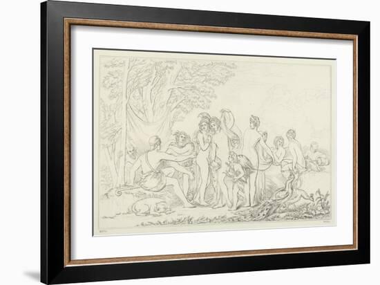 The Judgement of Paris-William Etty-Framed Giclee Print