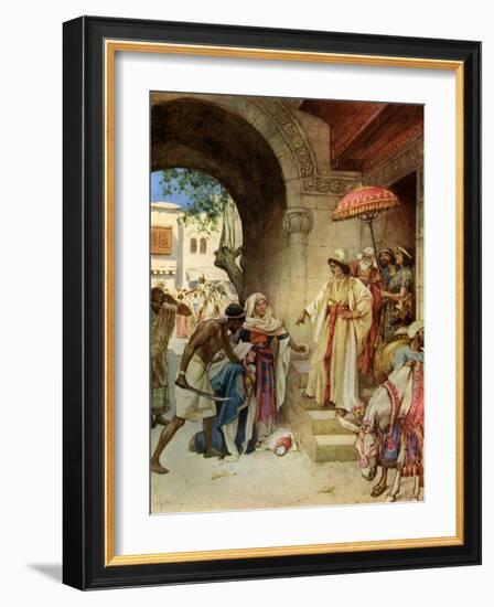 The judgement of Solomon - Bible-William Brassey Hole-Framed Giclee Print