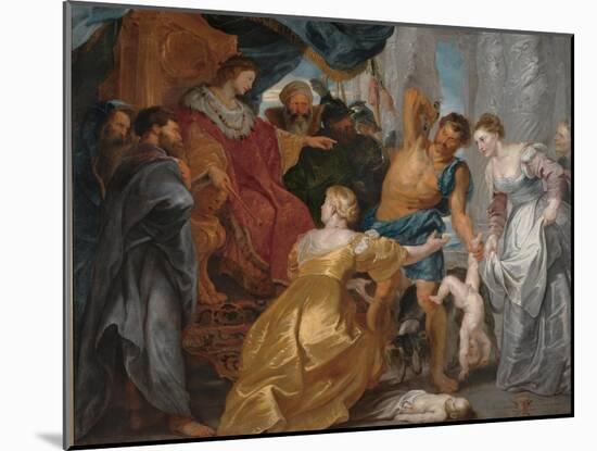 The Judgement of Solomon, C. 1617-Peter Paul Rubens-Mounted Giclee Print