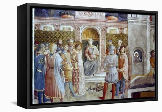 The Judgement of St Laurence, Mid 15th Century-Fra Angelico-Framed Premier Image Canvas