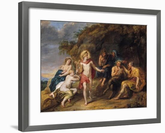 The Judgment of Midas, c.1640-Jan van den Hoecke-Framed Giclee Print