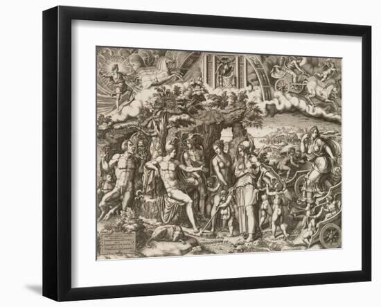 The Judgment of Paris, 1555-Giorgio Ghisi-Framed Giclee Print