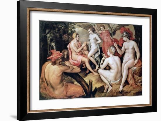 The Judgment of Paris, C1550-Frans Floris-Framed Giclee Print