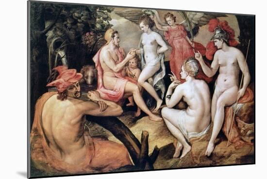 The Judgment of Paris, C1550-Frans Floris-Mounted Giclee Print