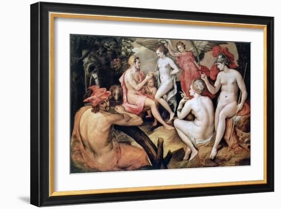 The Judgment of Paris, C1550-Frans Floris-Framed Giclee Print