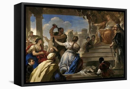 The Judgment of Solomon , 1694-1695-Luca Giordano-Framed Premier Image Canvas