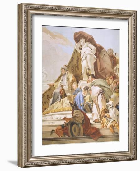 The Judgment of Solomon, 1726-1729-Giovanni Battista Tiepolo-Framed Giclee Print