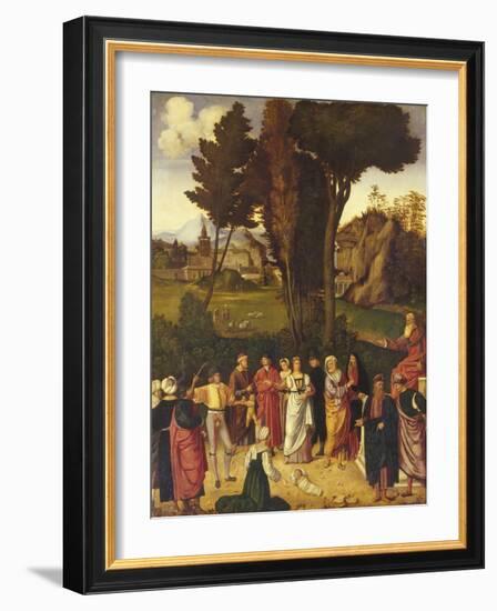 The Judgment of Solomon-Giorgione-Framed Giclee Print