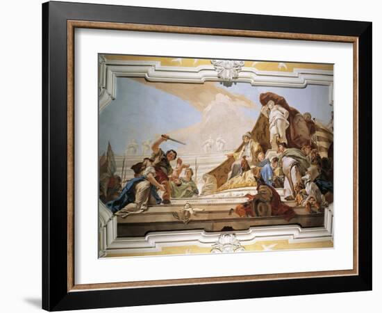 The Judgment of Solomon-Giovanni Battista Tiepolo-Framed Giclee Print