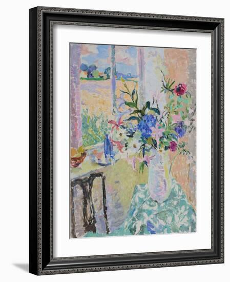 The Jug of Flowers, Harvest Time, 2010 (Oil on Canvas)-Hugo Grenville-Framed Giclee Print