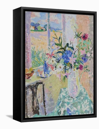 The Jug of Flowers, Harvest Time, 2010 (Oil on Canvas)-Hugo Grenville-Framed Premier Image Canvas