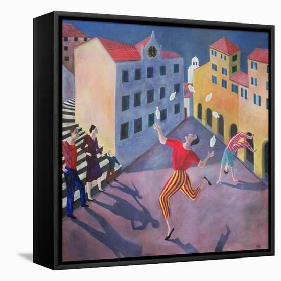 The Juggler, 1990-Lucy Raverat-Framed Premier Image Canvas